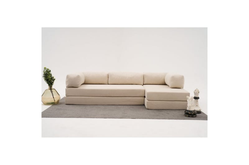 Sufian Hörnbäddsoffa Två Hörn 3-sits - Beige - Möbler - Soffa - Bäddsoffa