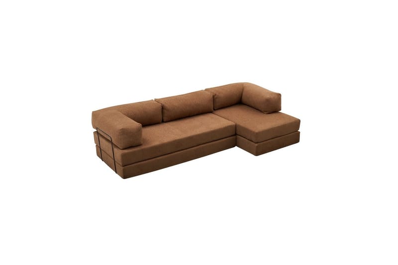 Sufian Hörnbäddsoffa Två Hörn 3-sits - Brun - Möbler - Soffa - Bäddsoffa