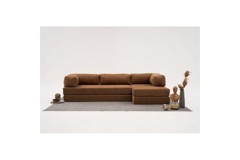 Sufian Hörnbäddsoffa Två Hörn 3-sits - Brun - Möbler - Soffa - Bäddsoffa