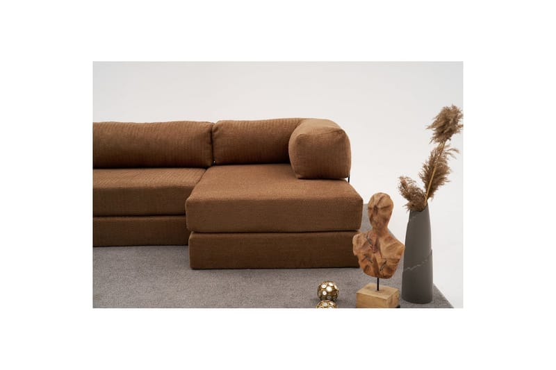 Sufian Hörnbäddsoffa Två Hörn 3-sits - Brun - Möbler - Soffa - Bäddsoffa