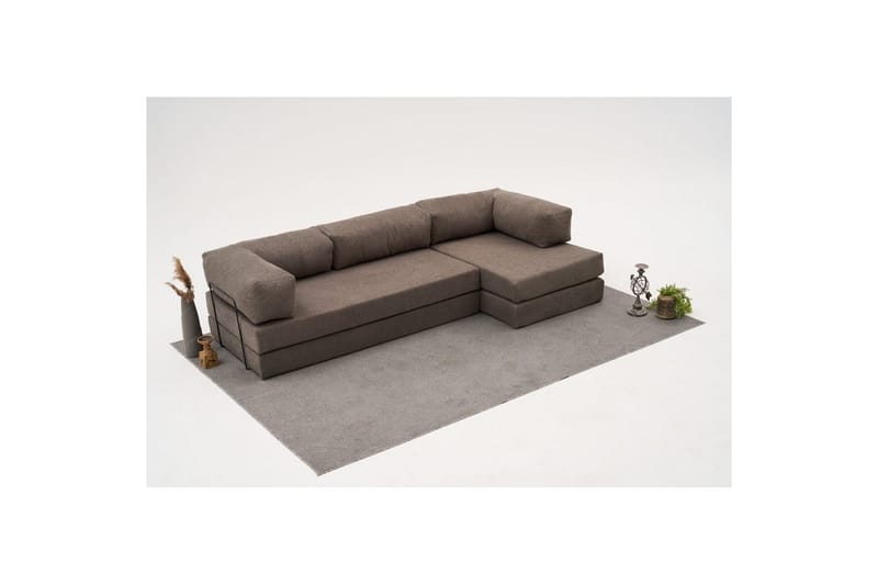 Sufian Hörnbäddsoffa Två Hörn 3-sits - Grå - Möbler - Soffa - Bäddsoffa