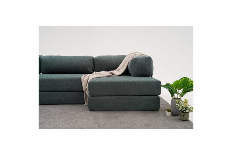 Sufian Hörnbäddsoffa Två Hörn 3-sits - Grön - Möbler - Soffa - Bäddsoffa
