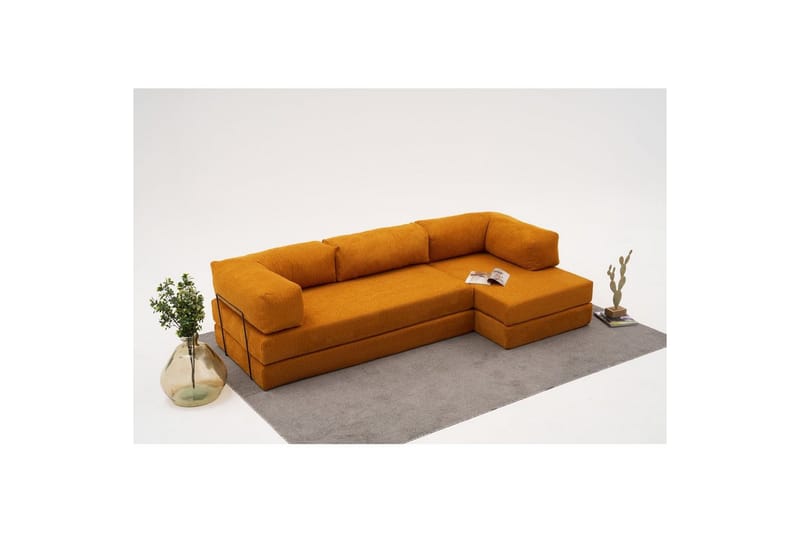 Sufian Hörnbäddsoffa Två Hörn 3-sits - Orange - Möbler - Soffa - Bäddsoffa