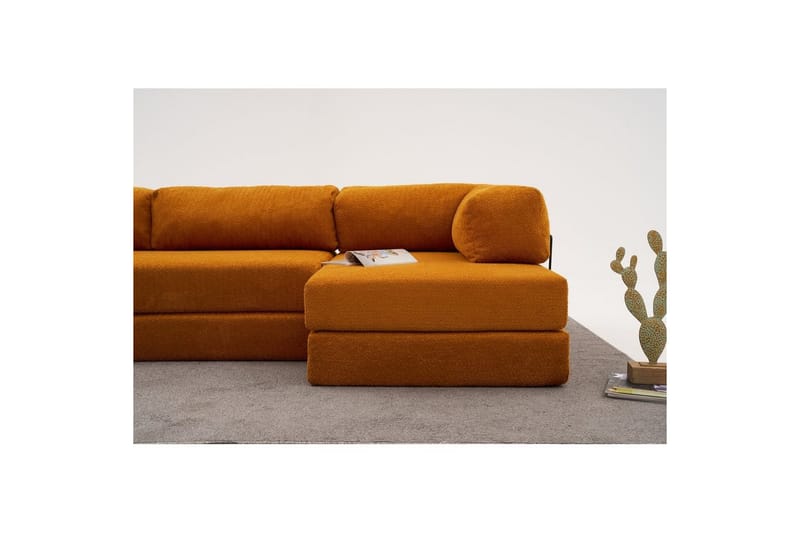 Sufian Hörnbäddsoffa Två Hörn 3-sits - Orange - Möbler - Soffa - Bäddsoffa
