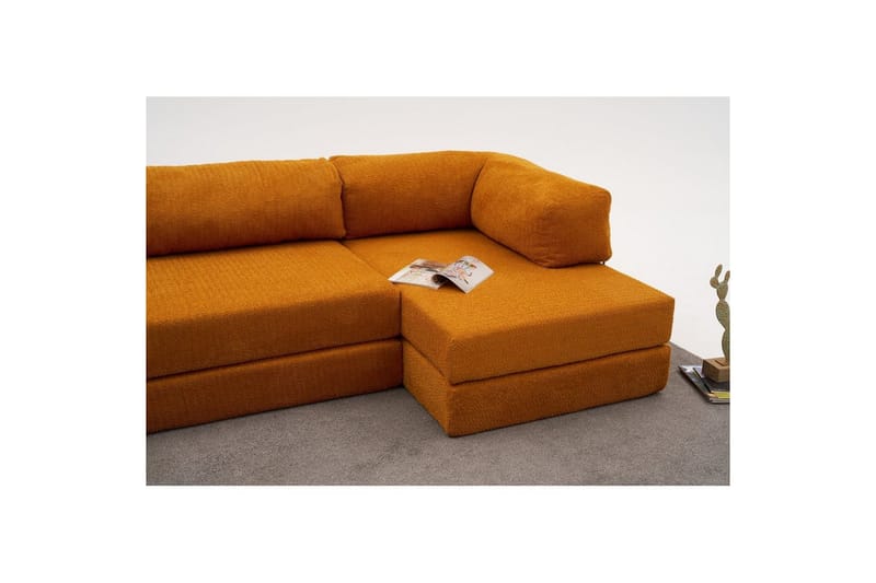 Sufian Hörnbäddsoffa Två Hörn 3-sits - Orange - Möbler - Soffa - Bäddsoffa