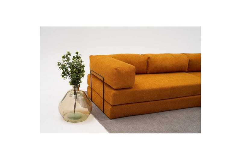 Sufian Hörnbäddsoffa Två Hörn 3-sits - Orange - Möbler - Soffa - Bäddsoffa