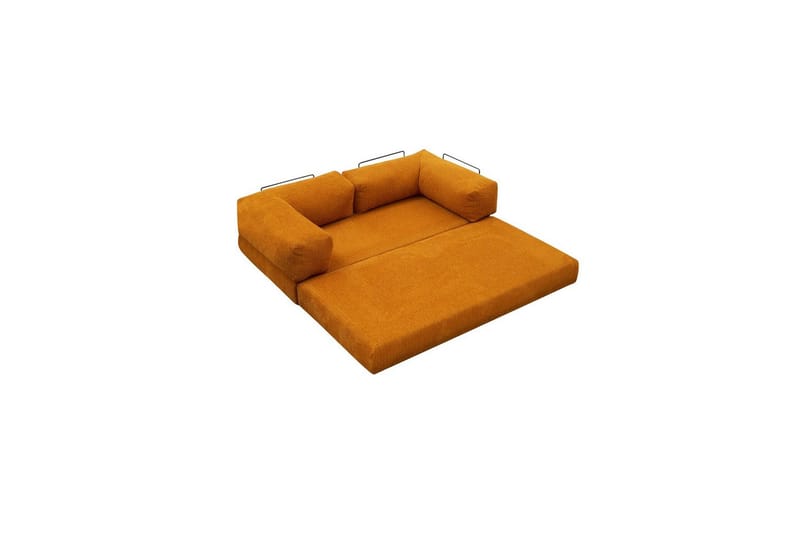 Sufian Hörnbäddsoffa Två Hörn 3-sits - Orange - Möbler - Soffa - Bäddsoffa