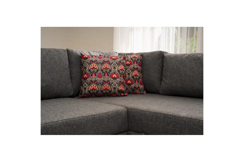 Sufian Soffa med Schäslong 4-sits - Grafitgrå - Möbler - Soffa - Bäddsoffa