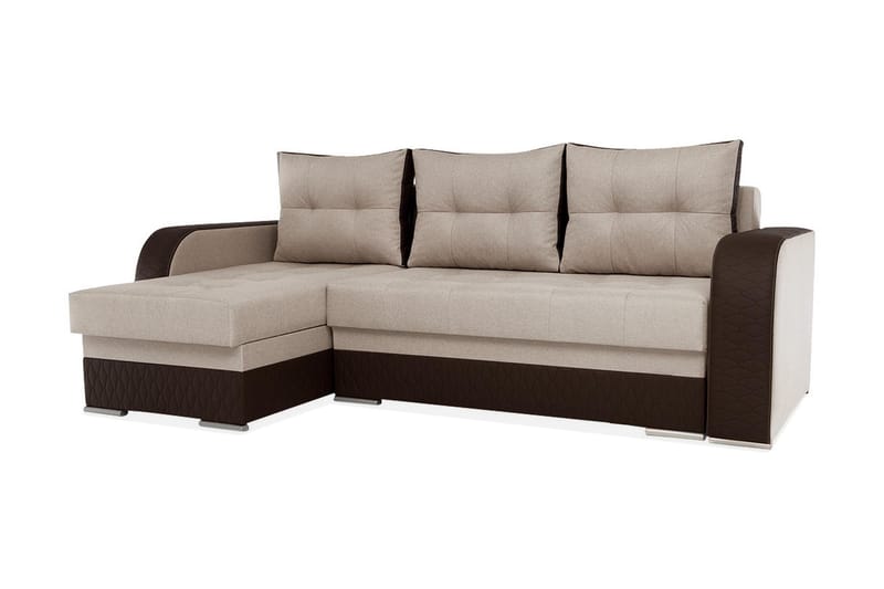 Sydney Divanbäddsoffa 238x140x88 cm - Brun/beige - Bäddsoffa - Bäddsoffa divan