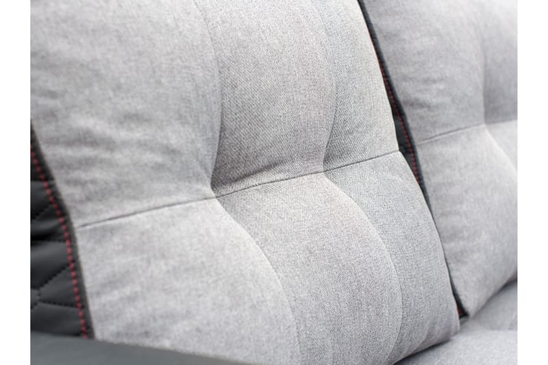 Sydney Divanbäddsoffa 238x140x88 cm LED-belysning - Grå - Möbler - Soffa - Bäddsoffa