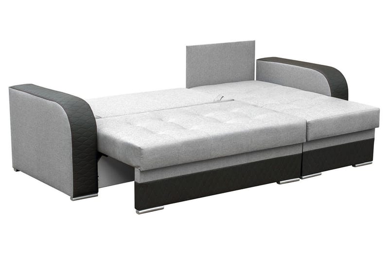 Sydney Hörnsoffa LED-belysning - Brun/Grå - Möbler - Soffa - Bäddsoffa