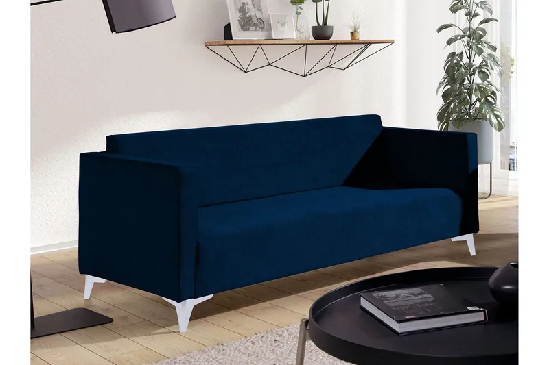 Szafir 3-sits Soffa 82x176 cm - Mörkblå - Möbler - Soffa - 3 sits soffa