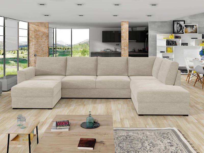 Taberk 5-sits U-Soffa med Divan Vänster - Möbler - Soffa - Bäddsoffa