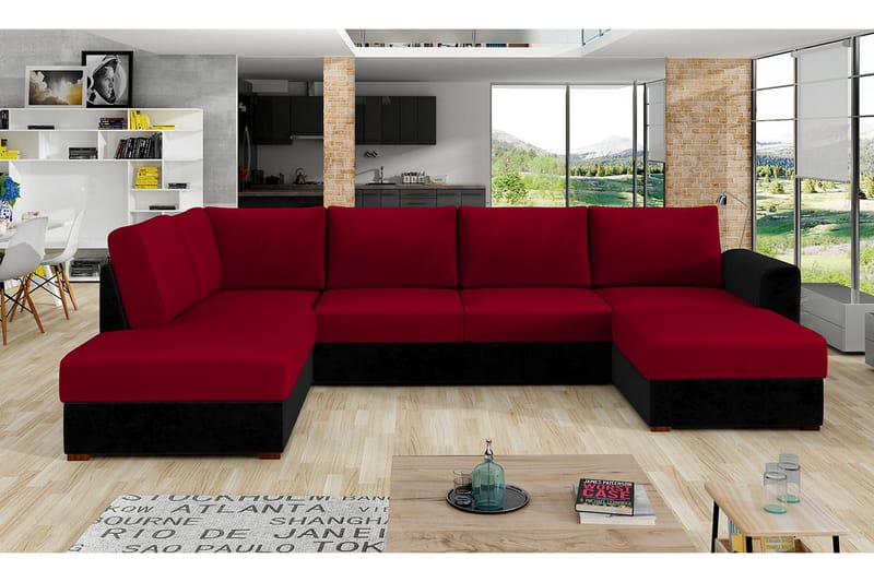 Taberk Bäddsoffa m. Divan och Schäslong - Möbler - Soffa - Bäddsoffa