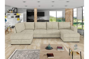 Taberk Bäddsoffa med Divan och Schäslong 4-sits - Beige - Möbler - Soffa - Bäddsoffa