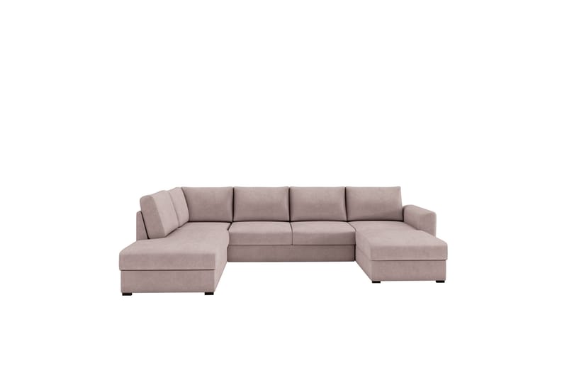 Taberk Bäddsoffa med Divan och Schäslong 4-sits - Rosa - Möbler - Soffa - Bäddsoffa