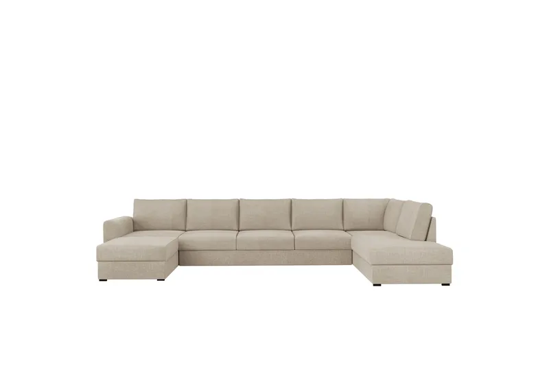 Taberk Bäddsoffa med Divan och Schäslong 5-sits - Beige - Möbler - Soffa - Bäddsoffa