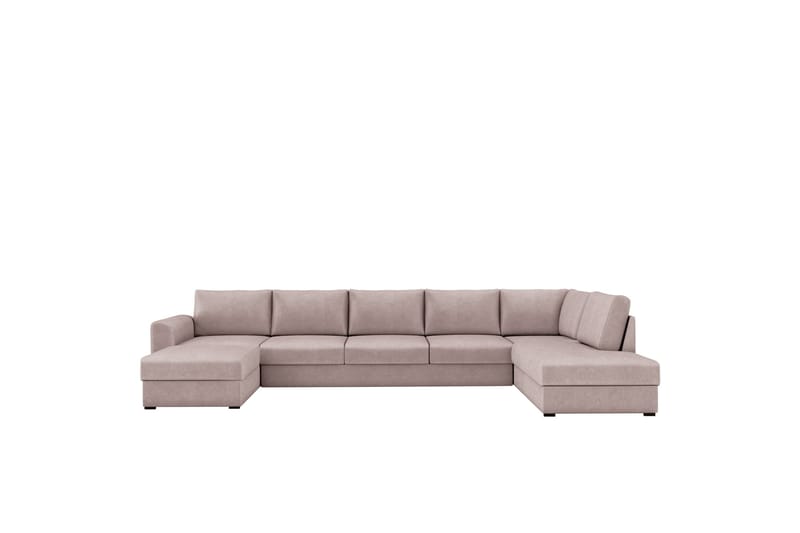 Taberk Bäddsoffa med Divan och Schäslong 5-sits - Rosa - Möbler - Soffa - Bäddsoffa