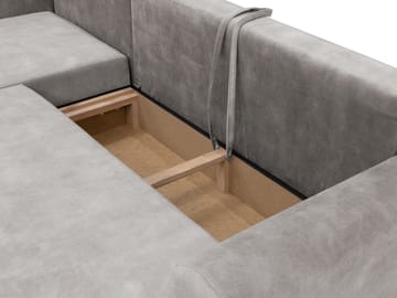 Tacon 3-sits Bäddsoffa med divan - brun - Möbler - Soffa - Bäddsoffa