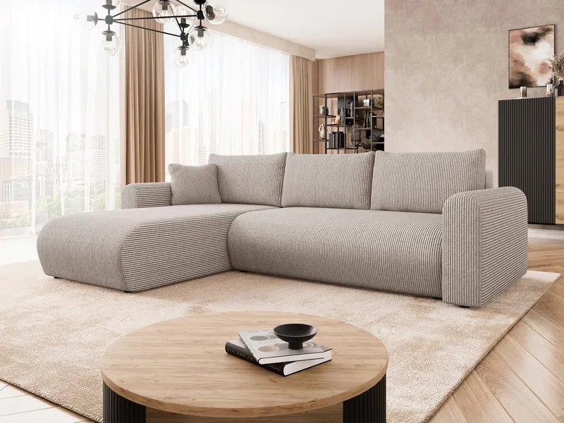 Tacon 3-sits Bäddsoffa med divan och förvaring - Möbler - Soffa - Bäddsoffa