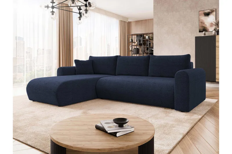 Tacon Bäddsoffa m. Divan 3-sits - Blå - Möbler - Soffa - Bäddsoffa