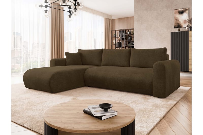 Tacon Bäddsoffa m. Divan 3-sits - Brun - Möbler - Soffa - Bäddsoffa