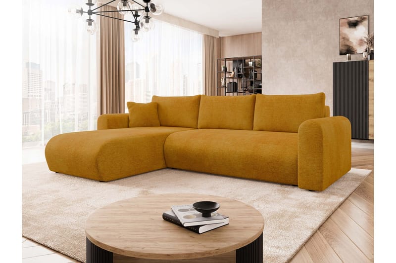 Tacon Bäddsoffa m. Divan 3-sits - Gul - Möbler - Soffa - Bäddsoffa