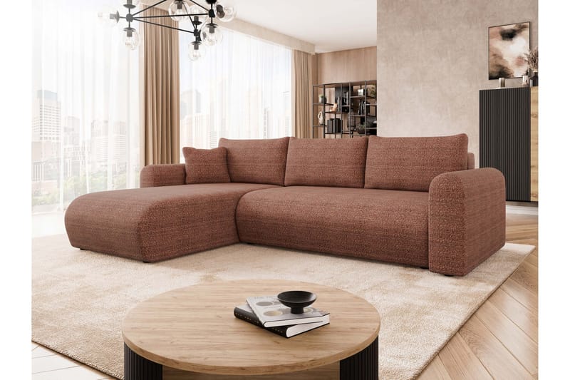 Tacon Bäddsoffa m. Divan 3-sits - Rosa - Möbler - Soffa - Bäddsoffa