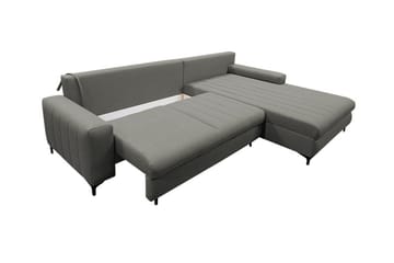 Talby 3-sits Höger Bäddsoffa 135x255 cm med Förvaring i Tyg - Gul - Möbler - Soffa - Bäddsoffa