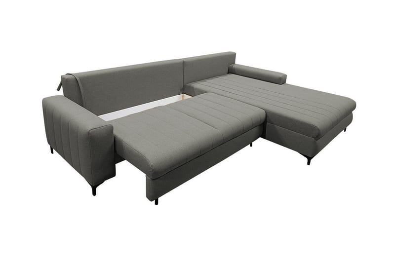 Talby 3-sits Höger Bäddsoffa 135x255 cm med Förvaring i Tyg - Gul - Möbler - Soffa - Bäddsoffa