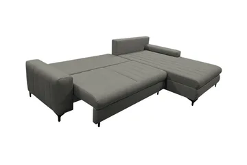 Talby 3-sits Höger Bäddsoffa med Förvaring och Kanalstoppad i Tyg - Beige - Möbler - Soffa - Bäddsoffa