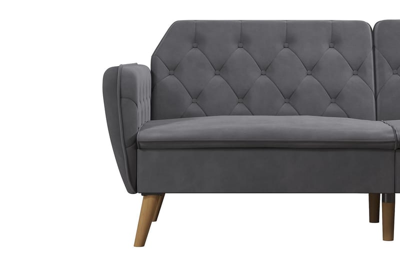 Tallulah 2-sits Bäddsoffa Grå - Novogratz - Möbler - Soffa - Bäddsoffa