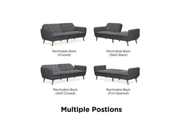 Tallulah 2-sits Bäddsoffa Grå - Novogratz - Möbler - Soffa - Bäddsoffa