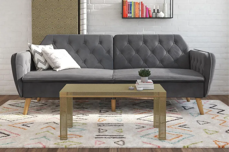 Tallulah 2-sits Bäddsoffa Grå - Novogratz - Möbler - Soffa - Bäddsoffa