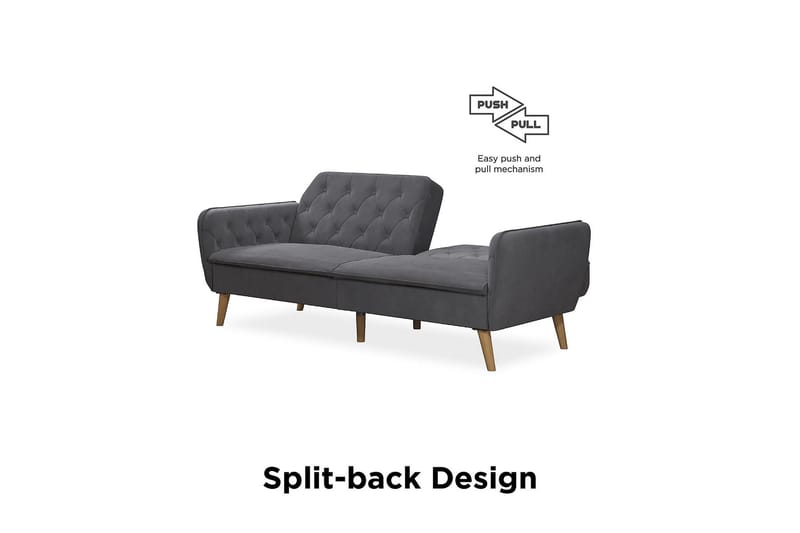 Tallulah 2-sits Bäddsoffa Grå - Novogratz - Möbler - Soffa - Bäddsoffa