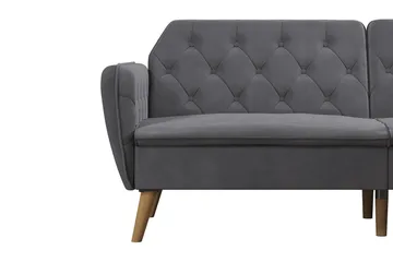 Tallulah 2-sits Bäddsoffa Grå - Novogratz - Möbler - Soffa - Bäddsoffa