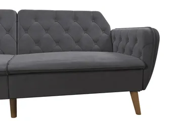 Tallulah 2-sits Bäddsoffa Grå - Novogratz - Möbler - Soffa - Bäddsoffa
