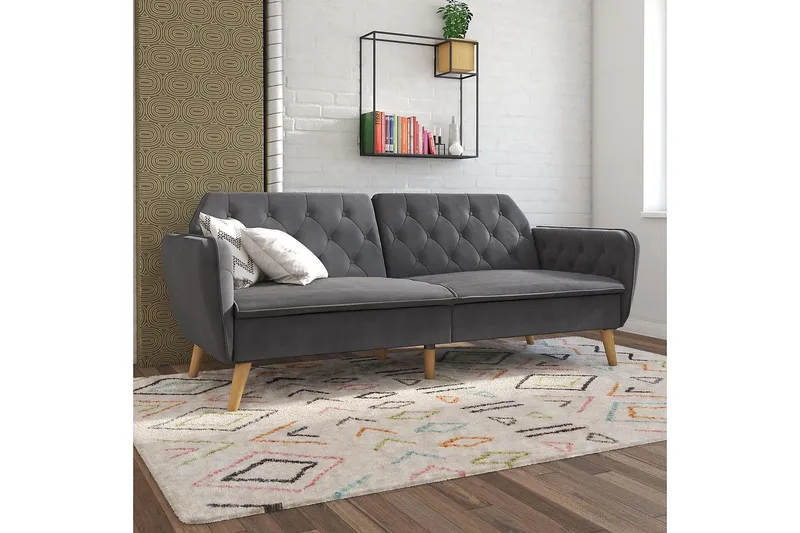 Tallulah 2-sits Bäddsoffa Grå - Novogratz - Möbler - Soffa - Bäddsoffa