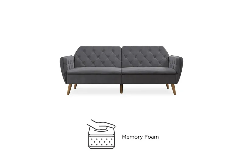 Tallulah 2-sits Bäddsoffa Grå - Novogratz - Möbler - Soffa - Bäddsoffa