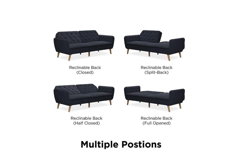 Tallulah 2-sits Bäddsoffa Marinblå - Novogratz - Möbler - Soffa - Bäddsoffa