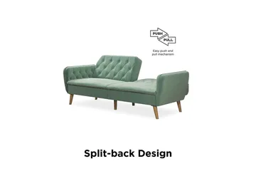 Tallulah 2-sits Bäddsoffa Sammet/Ljusgrön - Novogratz - Möbler - Soffa - Bäddsoffa