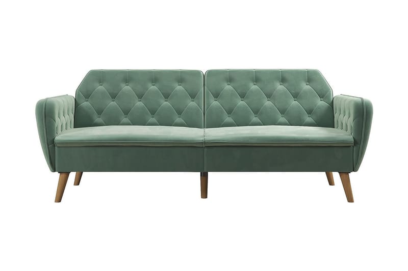 Tallulah 2-sits Bäddsoffa Sammet/Ljusgrön - Novogratz - Möbler - Soffa - Bäddsoffa