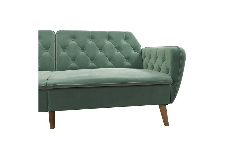 Tallulah 2-sits Bäddsoffa Sammet/Ljusgrön - Novogratz - Möbler - Soffa - Bäddsoffa