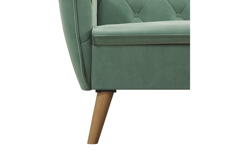 Tallulah 2-sits Bäddsoffa Sammet/Ljusgrön - Novogratz - Möbler - Soffa - Bäddsoffa