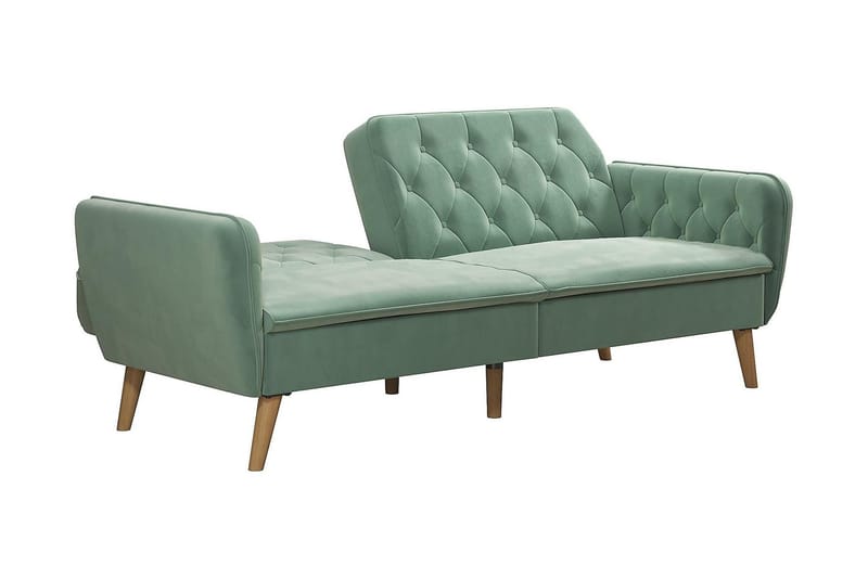 Tallulah 2-sits Bäddsoffa Sammet/Ljusgrön - Novogratz - Möbler - Soffa - Bäddsoffa