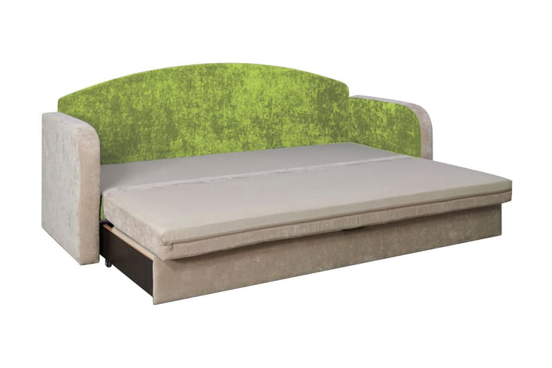 Tenus Bäddsoffa 208x76x86 cm - Beige/Grön - Möbler - Soffa - Bäddsoffa