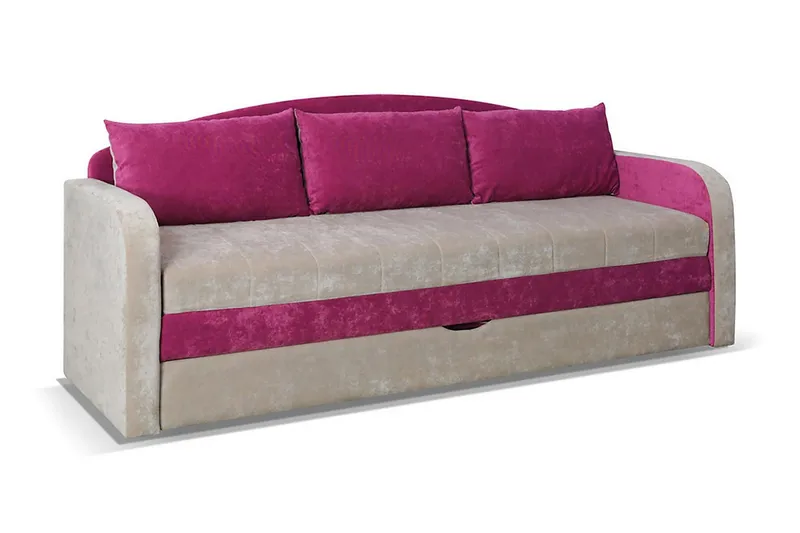 Tenus Bäddsoffa 208x76x86 cm - Rosa - Möbler - Soffa - Bäddsoffa