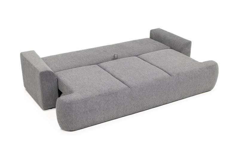 Terros 3-sits Rektangulär Bäddsoffa 147x205 cm med Förvaring i Tyg - Vit - Möbler - Soffa - Bäddsoffa