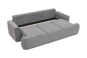 Terros 3-sits Rektangulär Bäddsoffa 147x205 cm med Förvaring i Tyg - Vit - Möbler - Soffa - Bäddsoffa