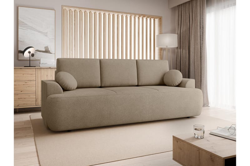 Terros Bäddsoffa 3-sits - Brun - Möbler - Soffa - Bäddsoffa